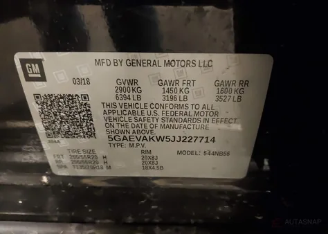 5GAEVAKW5JJ227714